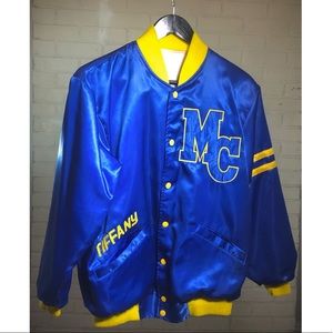 Vintage satin Tiffany varsity jacket